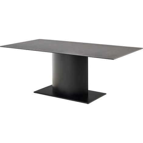 Mesa Norsica 1030, Negro, 76x100x200cm, Cerámica, Metal (1/5)