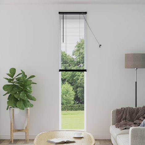 Venetianer Jalousie Schwarz 213 x 60 cm PVC