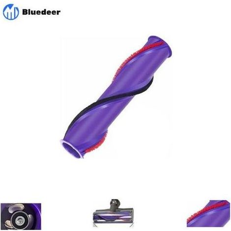 2 pièces Brosse à Rouleau pour Dyson V10, Brosse de Nettoyage avec Vis pour Dyson V10, (Entraînement à 3 Broches, Diamètre de 50MM), Rouleau de Brosse pour Tête de Moteur Triangulaire de V10 (1/3)