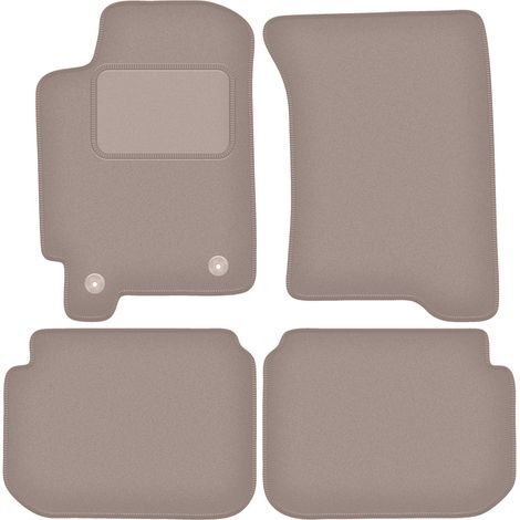 Alfombrillas de terciopelo beige para Subaru Impreza GC con salidas de aire hatchback, sedán, station wagon (1992-2001)
