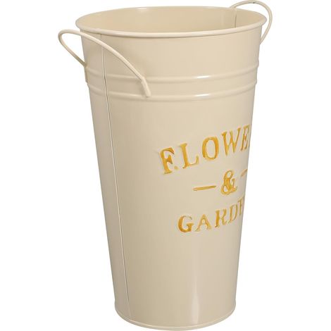 Seau à Fleurs en Fer Blanc pour Fleurs Coupées, Seau Multi-Usage Design Créatif, pour Décoration Maison et Jardin (1/5)