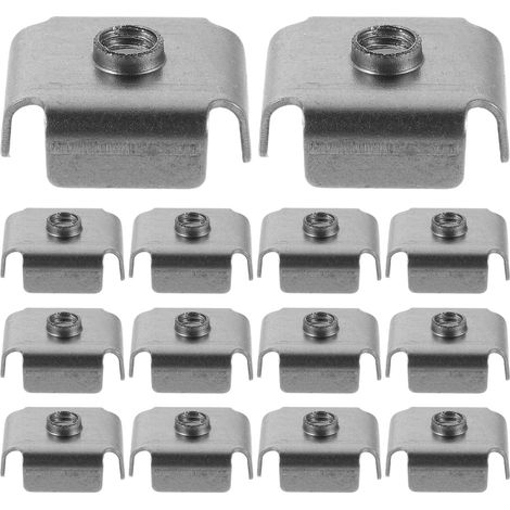 200 inserts filetés M6 pour tubes carrés 25x25 mm, écrous soudés (1/5)