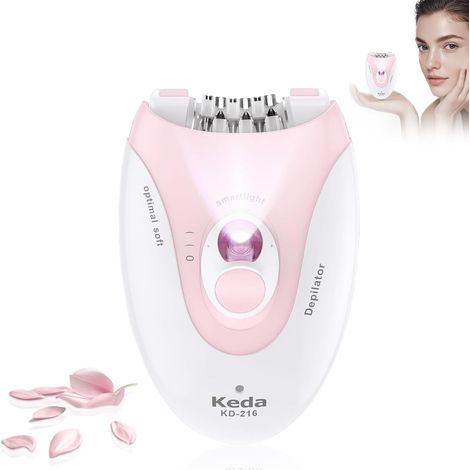 Cecotec Épilateur de Départ sans Fil SkinCare Depil-Action Go, Fonctionne sur batterie ou sur cordon, têtes interchangeables, 2 vitesses, léger et compact, housse de protection incluse (1/5)