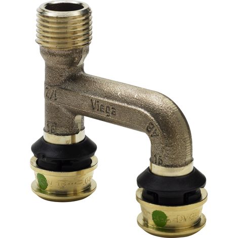 Viega Raxofix Rallonge 647674 R 1 / 2x16mm, bronze siliconé, avec SC-Contur