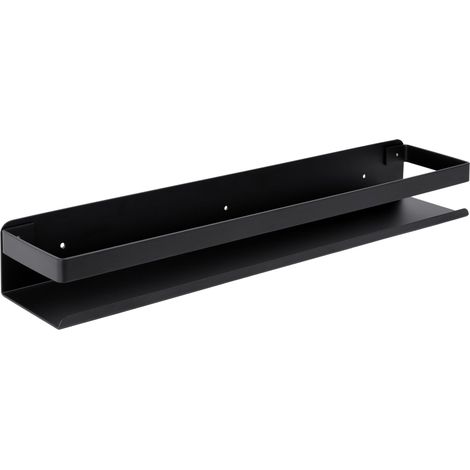 Mensola da bagno Megara Loft, 50 cm, nera (1/4)