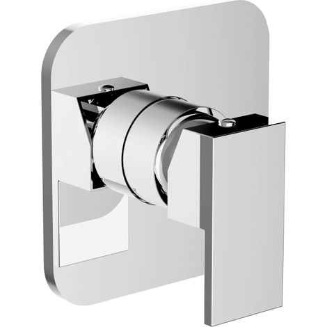 Schläfer 29505014 Miscelatore monocomando per doccia incasso 1/2"serie Style, Cartuccia diam25mm Cromo Argento, Made in Italy (1/5)