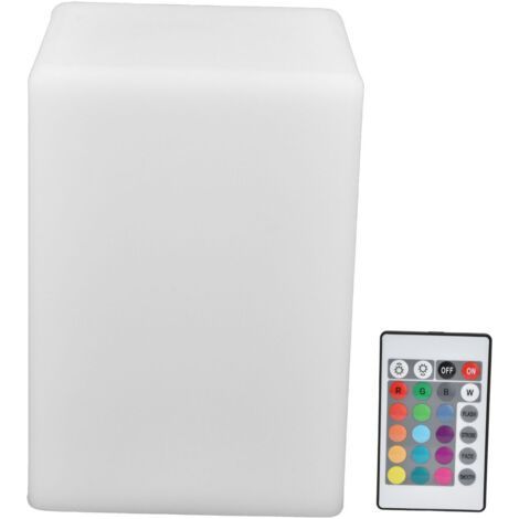 Lampada notturna a LED quadrata con telecomando, 16 colori, 4 modalità, cubo lampada RGBW per soggiorno (1/4)