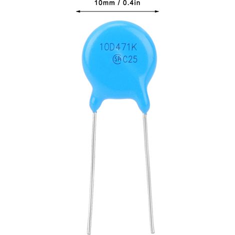 50 Stück hochwertige 10D471K Varistoren, 470 V, 10 mm, Überspannungsschutz (1/5)
