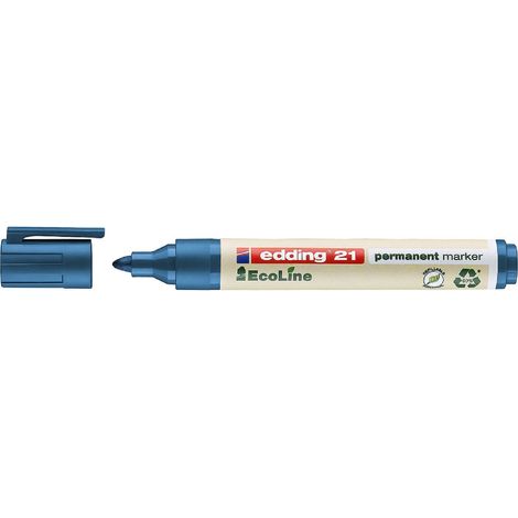 4-21 003 marcador permanente Punta redonda Azul