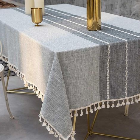 Nappe rectangulaire, nappe de cuisine, nappe imperméable rectangulaire pour pique-nique ou ferme