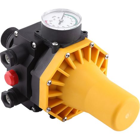 1 contrôleur de pompe à eau automatique 220V avec interrupteur de commande électrique et manomètre (1/5)