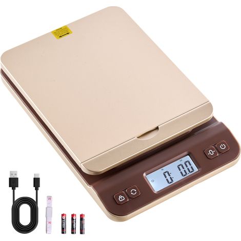 Balance Postale Numérique 40 kg Pèse-colis de Haute Précision 2 g avec Fonction de Maintien Tare Arrêt Automatique Étalonnage Support Rabattable Balance Expédition Portable pour Lettres Colis (1/5)