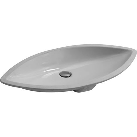Lavabo sottopiano 94x40 ovale allungato incasso ceramica (1/2)