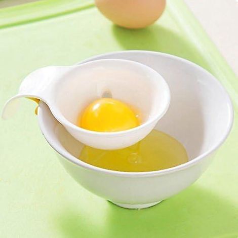 filtre Sparateur Blanc - Oeuf De Sparateur En Plastique - Mini Sparateur Blanc De Jaune D'oeuf Avec Support En Silicone (1/5)