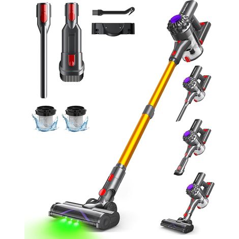 Aspirateur Balai sans Fil, 35kPa Aspirateur sans Fil Aspirateur 6 en 1,35 Minutes d'Autonomie avec Batterie Amovible,pour Le Nettoyage de Tous Types de Sols et Tapis (1/5)