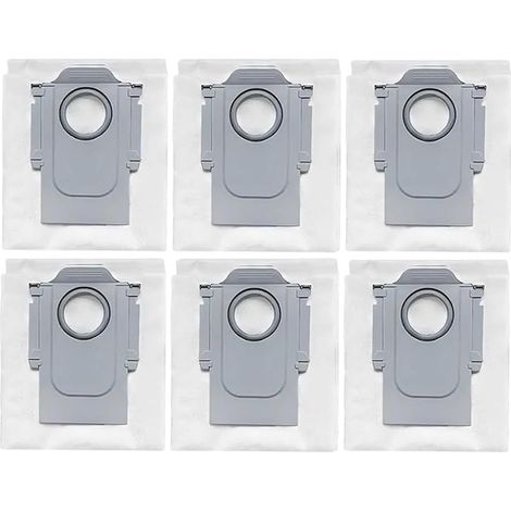 Lot de 6 pièces de rechange compatibles avec Roborock Qrevo Master/Roborock P10S Pro, pièces, brosse principale, brosses latérales, sacs de collecte de poussière, filtre HEPA, accessoires de