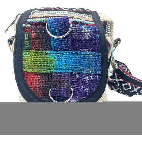 Sac messager en chanvre tiedye- Vendu par 1 (1/3)