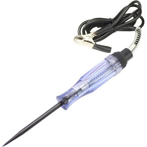 Black Voltage Tester Pen, 6V 24V Electrical Test Pen, Circuit Tester, Electrical Voltage Test Pen, Automatic Electrical Test Pen, DC Current Screwdriver Machine (1/4)