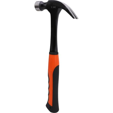 Mini marteau à griffes multifonctionnel en acier à haute teneur en carbone et TPR, marteau de clouage pour électricien et menuisier, 0,5 kg (1/5)
