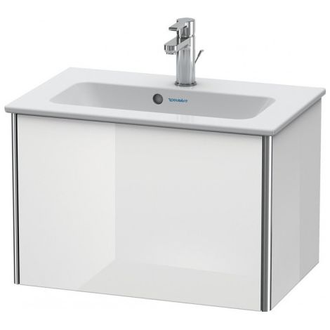 Duravit XSquare Vanity unit Compact mural 61,0x38,8 cm, 1 tiroir, pour lavabo ME by Starck 234263, Couleur (avant/corps): Décor blanc brillant - XS406502222