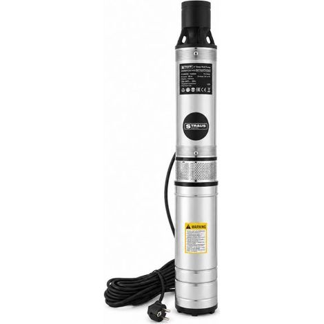 Pompa Sommersa di Profondità per Pozzi Elettropompa 1800W 32L/m Prevalenza 90mt (1/5)