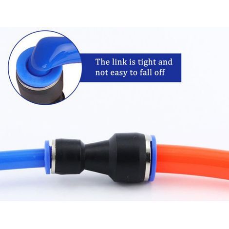 30 Raccords pneumatiques réducteurs pour tuyau air comprimé - Connecteurs rapide plastique push-fit dimensions 4-8, 6-8, 8-10, 6-12 mm OD (1/5)