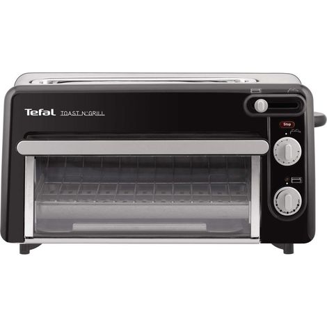 Tefal – Grille-pain 2-en-1 Toast N'Grill 1300W – 2 fentes larges 38mm – 6 niveaux de dorage – Contrôle de température réglable