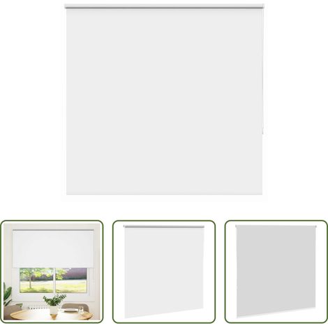 Lichtschutz -  Verdunkelungsrollo Weiß 155x130cm Stoffbreite 151,6cm Polyester (1/5)