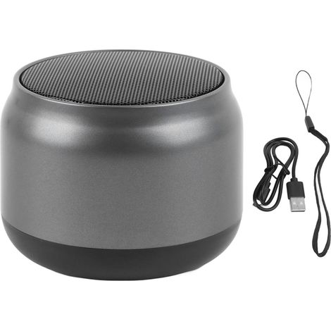 Enceinte Bluetooth 5.0 portable, haute sensibilité, batterie 1200mAh, haut-parleur sans fil avec cordon pour voyage et extérieur (1/5)