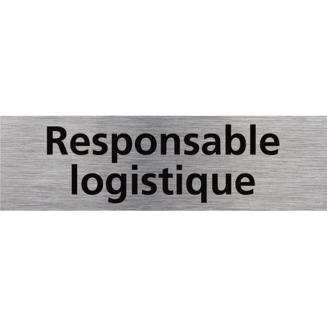 Pictogramme Responsable logistique (Q0480).- Adhésif aspect aluminium brossé - (1/5)