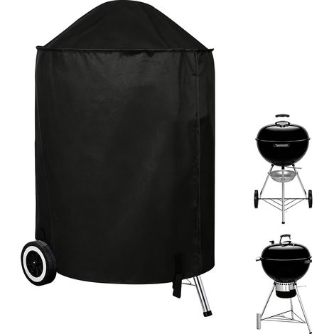Housse Protection Barbecue Exterieur Kugelgrill Gaz Grill Couverture de Protection Oxford pour Barbecue 71x68cm Usage Jardin et Terrasse (1/5)