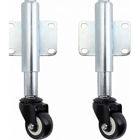 Pack of 6 cm roller shutter wheels, retractable door hanging wheels for wooden garden gates, patio fences, load capacity 50 kg, screwless YMYNY (1/4)