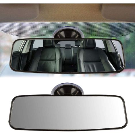 Rétroviseur intérieur universel ventouse 20 cm, grand angle HD, voiture camion SUV, clip pare-soleil (1/5)