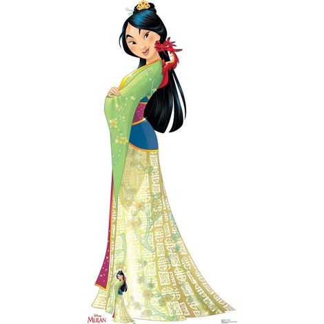 Figurine en carton Disney Mulan et Mushu Hauteur 177 cm (1/5)
