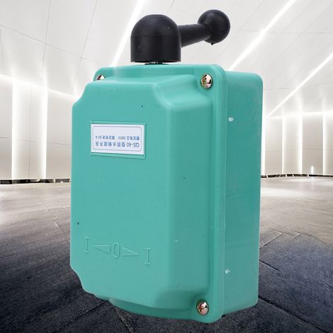 Vorwärts-/Rückwärtsschalter, wasserdicht, mit Kunststoffgehäuse und Griff QS-60, für elektrische Geräte (1/5)