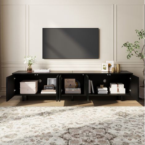TV Möbel mit 5 Türen und Kabeldurchlass 180x38x45 cm OKMYHOME (1/5)