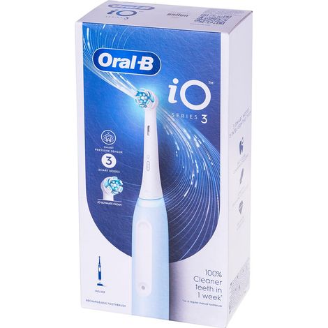 Oral-B IOSERIES3ICE brosse à dents électrique Adulte Brosse à dents rotative oscillante Bleu (1/5)