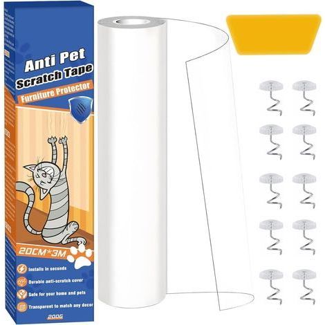 1 Rouleau Ruban Adhésif Anti-Rayures, Protection Meubles PVC Transparent, Résistant Usure, Pour Canapé Porte Voiture (1/5)