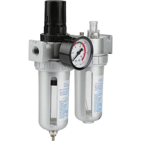 Séparateur d'humidité pour compresseur d'air, filtre huile/eau, régulateur de pression, unité de lubrification (1/5)