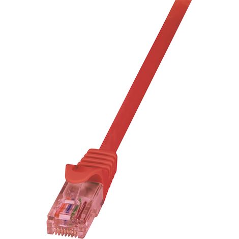 LogiLink 0.25m Cat.6 U/UTP cable de red Rojo 0,25 m Cat6 U/UTP (UTP)