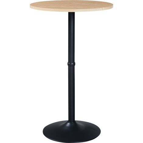 Tavolo alto rotondo 100 x 60 cm acciaio MDF nero 030011085