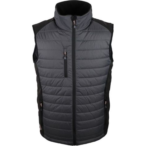 Gilet da lavoro caldo softshell Singer Safety Grigio / Nero L