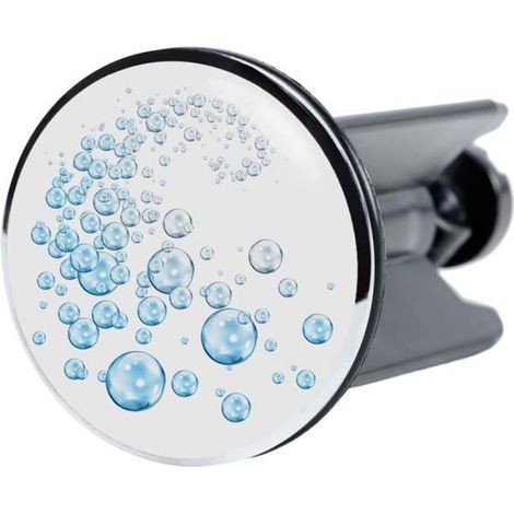 Bonde de lavabo Bulles d'eau, pour tous les types de lavabos usuels, de haute qualité (1/3)