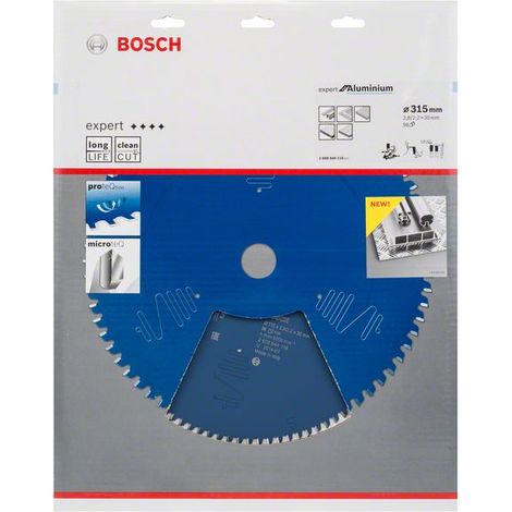 BOSCH 2608644116 Kreissägeblatt EXPERT for Aluminium Außen-Ø 315 mm Zähnezahl 96