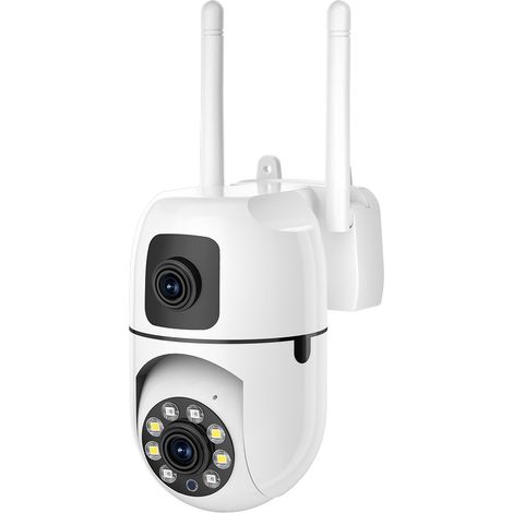 (1 article, caméra uniquement) Caméra réseau IP WiFi PTZ 8MP HD avec vision nocturne (1/5)