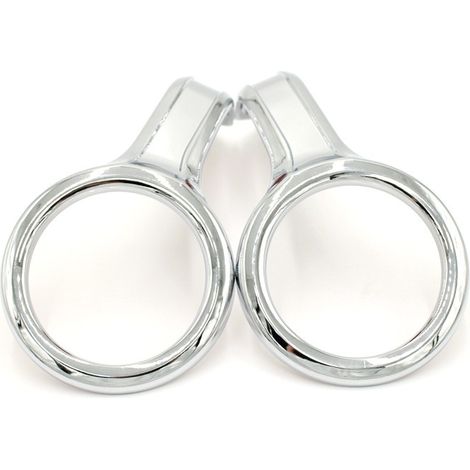 Electroplated decorative parts for auxiliary light covers and fog lights on Honda Gold Wing GL1800 models from 2018 to 2022.