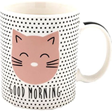 Taza Mug Porcelana Gato Capacidad 360 Kb8