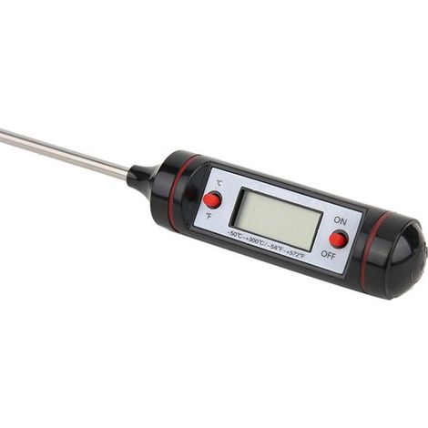 Sonda de termómetro digital - Medidor electrónico de temperatura para alimentos y carnes en cocina o barbacoa (1/5)