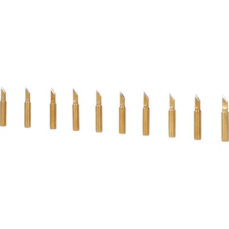 10 Stück Lötspitzen, goldene Lötspitzen, Ersatzzubehör 60W900M-TK (1/5)