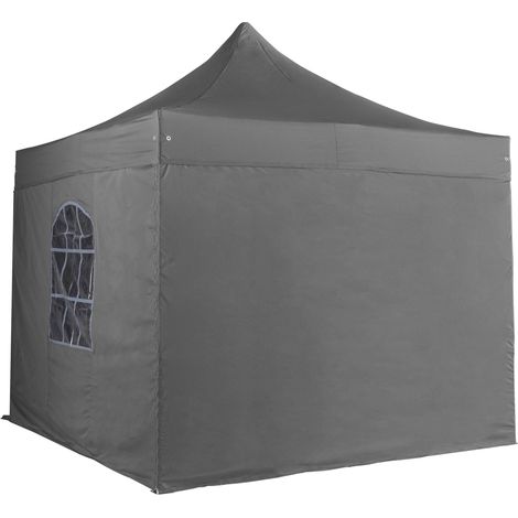 Mur plein pour tente pliante pro 50mm gris 3m (1/4)